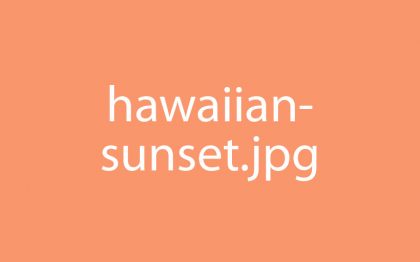 Hawaiian Vacation Sunset